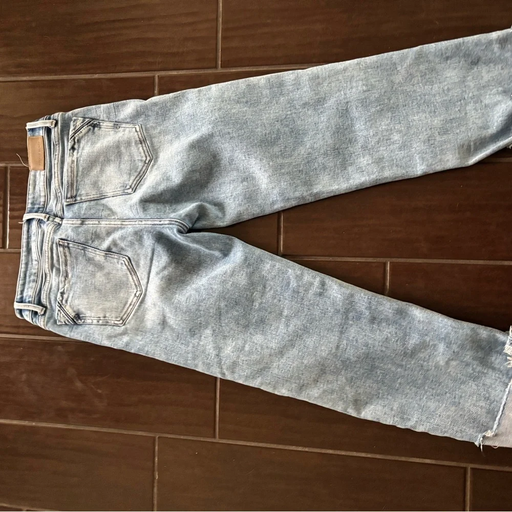 Light Blue Distressed Women's Jeans Buckle Black - Picture 3 of 5